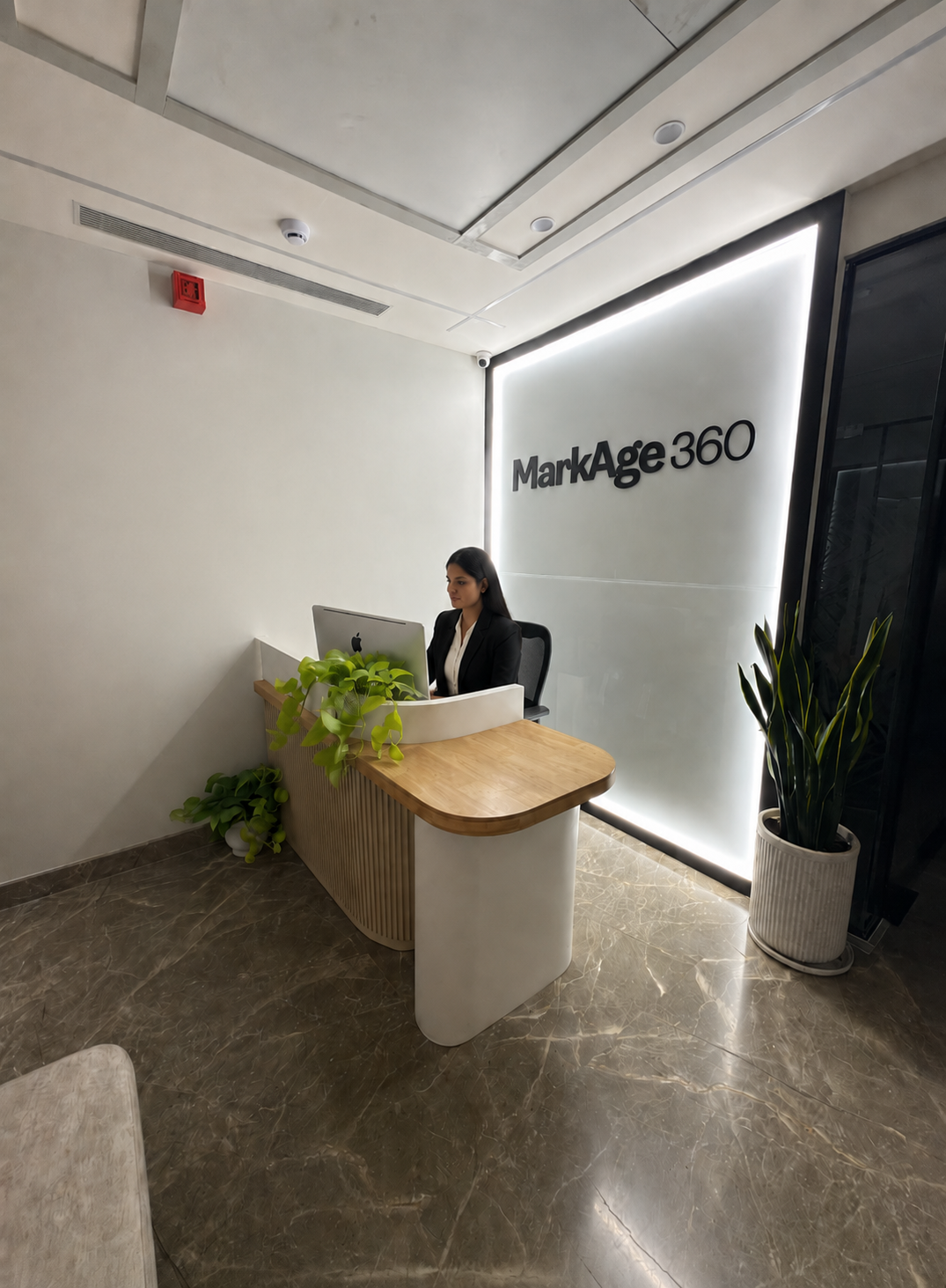 Reception area