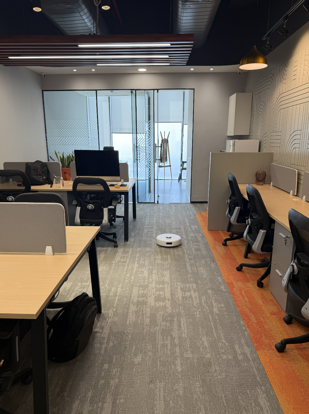 Inside the office